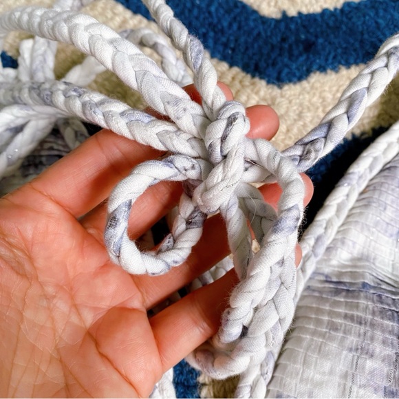 🐚 LOVE SHACK FANCY PURPLE WHITE SILVER BRIAR DRESS IN MISTY SEA! - Picture 13 of 16